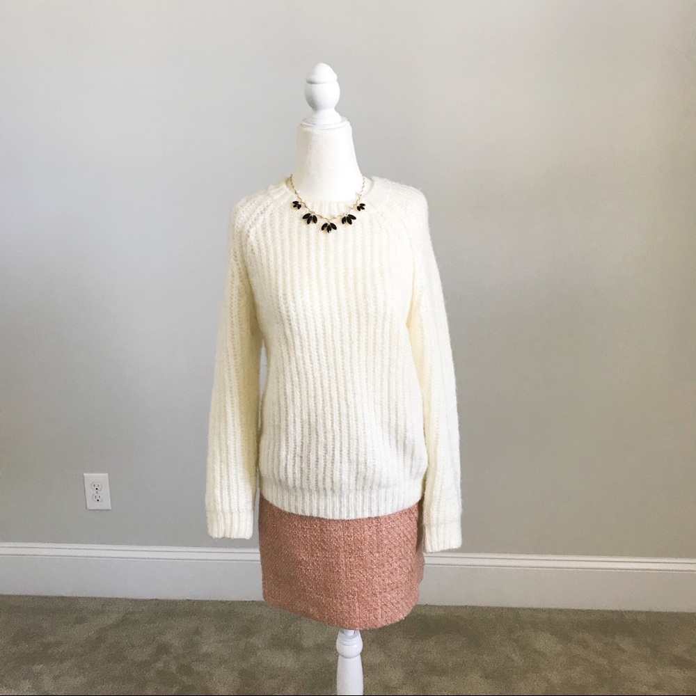 Forever 21 White Chunky Sweater